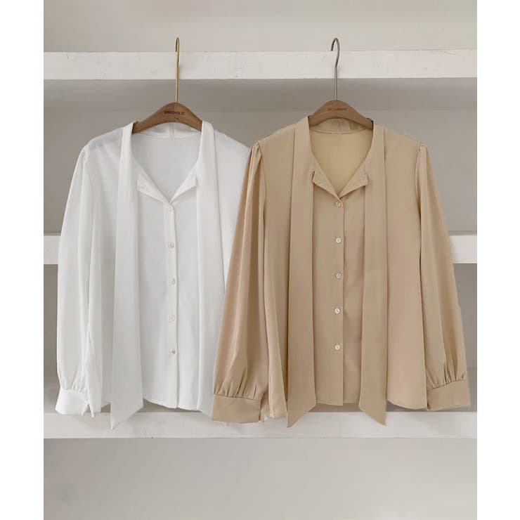 とろみブラウス オフィスカジュアル 通勤服体型カバー | SUNSHINE CLOSET | 詳細画像17 