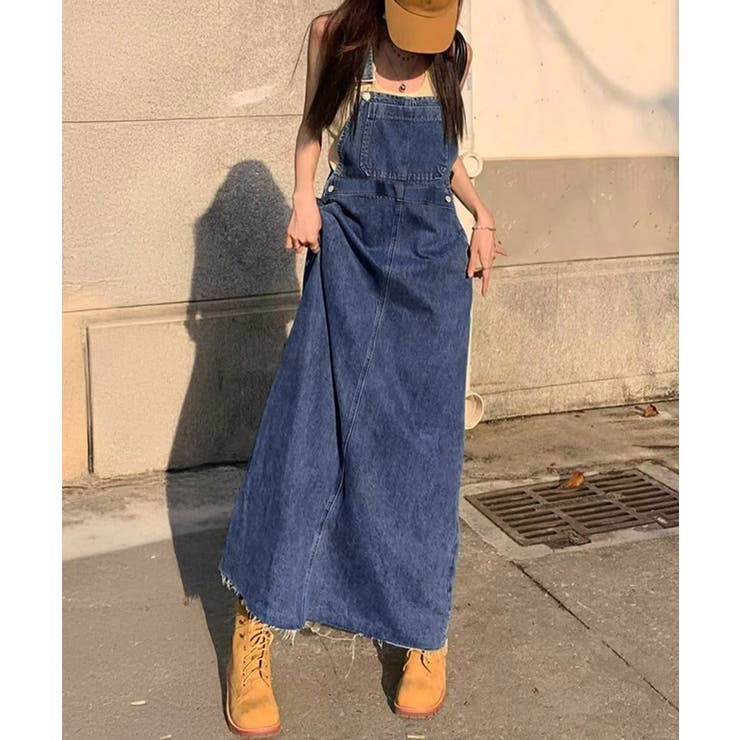 サロペットスカート韓国風デニムジャンスカ | SUNSHINE CLOSET | 詳細画像1 