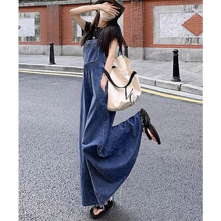 サロペットスカート韓国風デニムジャンスカ | SUNSHINE CLOSET | 詳細画像2 