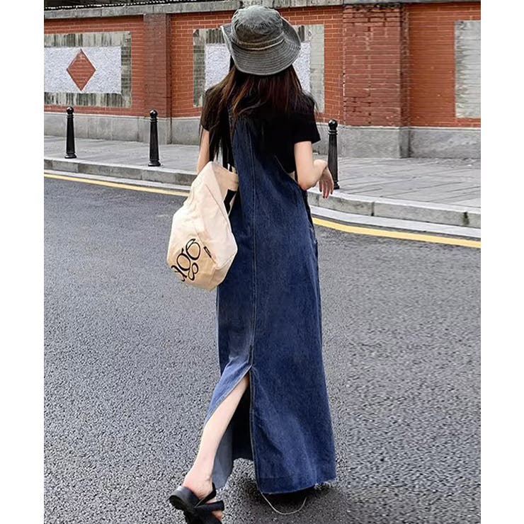 サロペットスカート韓国風デニムジャンスカ | SUNSHINE CLOSET | 詳細画像3 