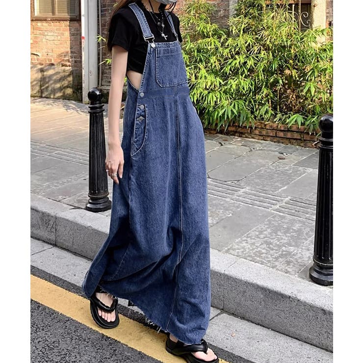 サロペットスカート韓国風デニムジャンスカ | SUNSHINE CLOSET | 詳細画像7 