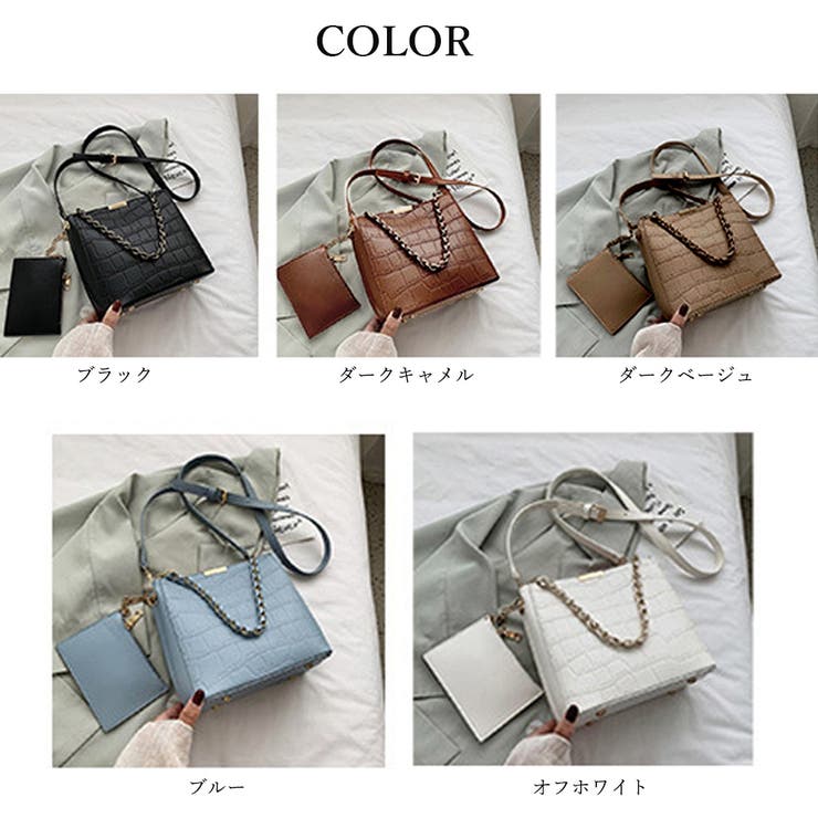 型押しハンドバッグ キャメルベージュ 新品