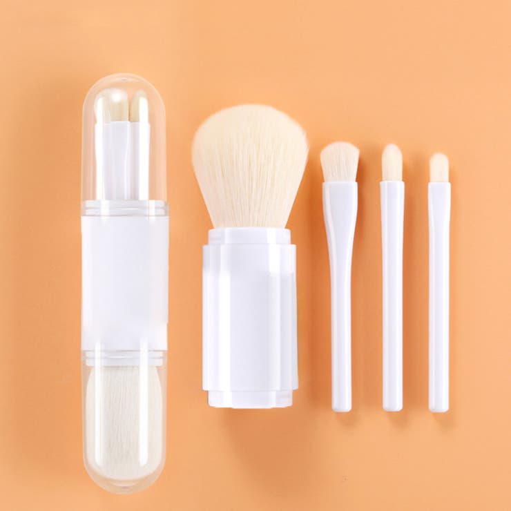 一体型 蓋付き メイクブラシ 4本セット | SUNSHINE CLOSET | 詳細画像7 