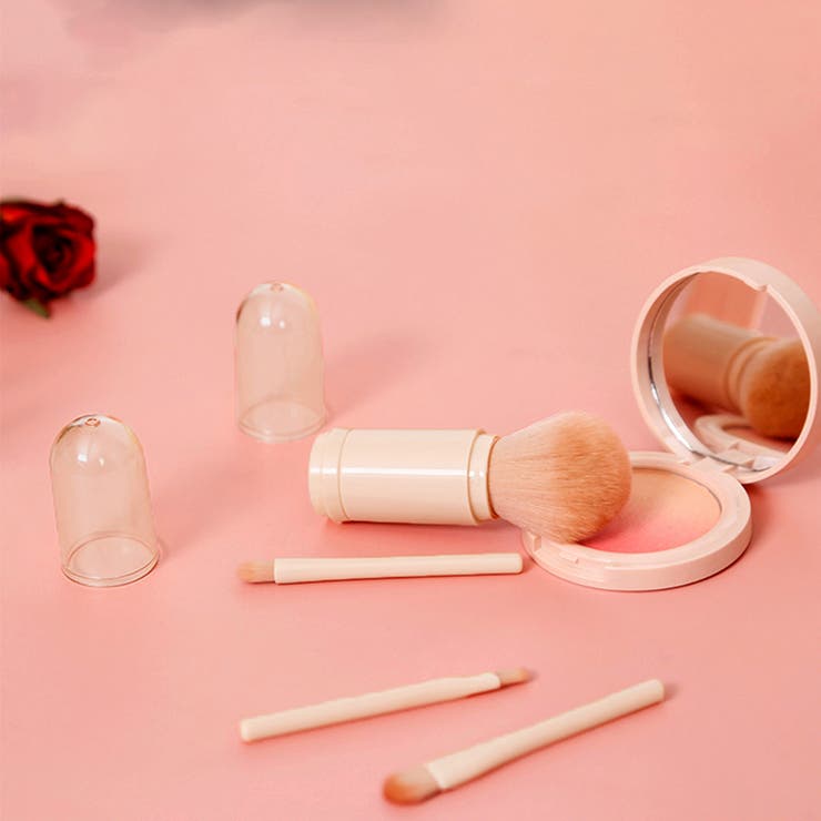 一体型 蓋付き メイクブラシ 4本セット | SUNSHINE CLOSET | 詳細画像8 