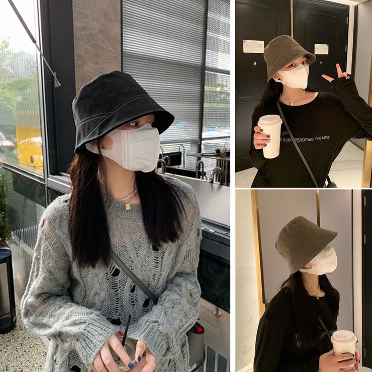 ステッチバケットハット レディース韓国風 | SUNSHINE CLOSET | 詳細画像6 