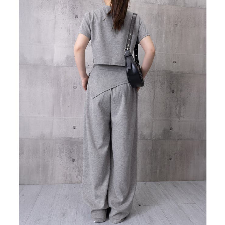半袖トップス ハイウエストイージーパンツ ヒップカバ付きー2点セットアップ | SUNSHINE CLOSET | 詳細画像24 