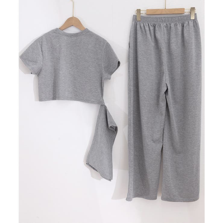 半袖トップス ハイウエストイージーパンツ ヒップカバ付きー2点セットアップ | SUNSHINE CLOSET | 詳細画像26 