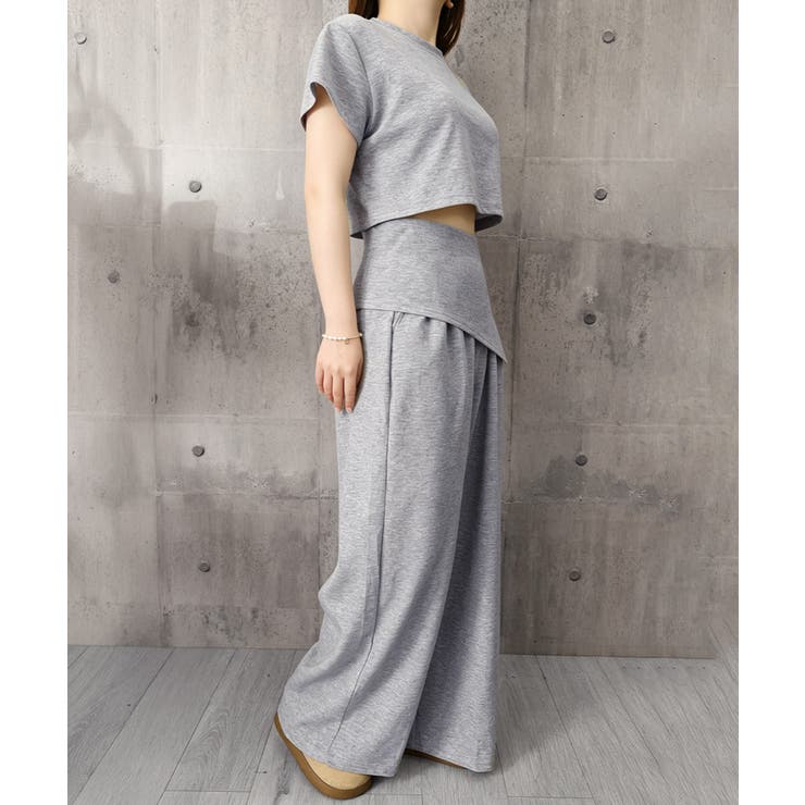 半袖トップス ハイウエストイージーパンツ ヒップカバ付きー2点セットアップ | SUNSHINE CLOSET | 詳細画像31 