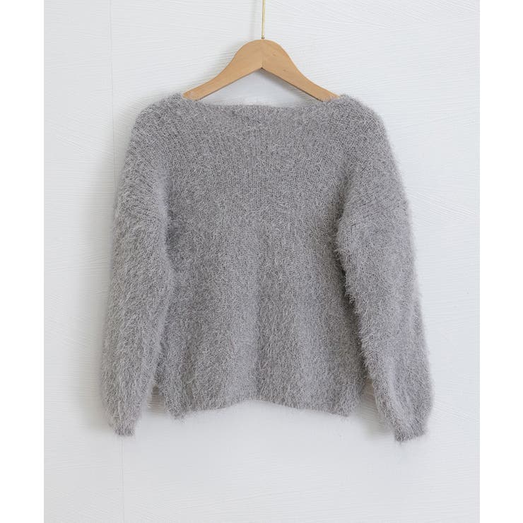 モヘア調ニット Vネックシャギートップス | SUNSHINE CLOSET | 詳細画像28 