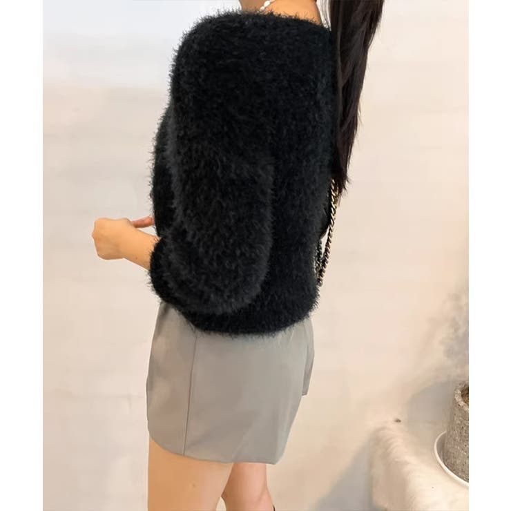 モヘア調ニット Vネックシャギートップス | SUNSHINE CLOSET | 詳細画像8 