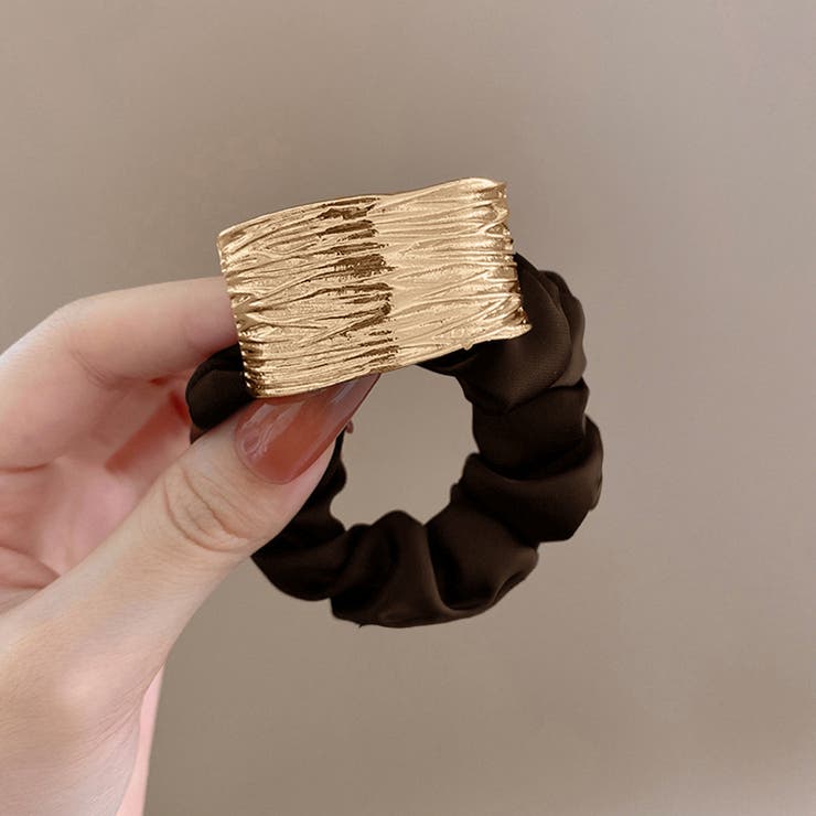 プレート付きシュシュ 大人っぽいヘアゴム | SUNSHINE CLOSET | 詳細画像16 