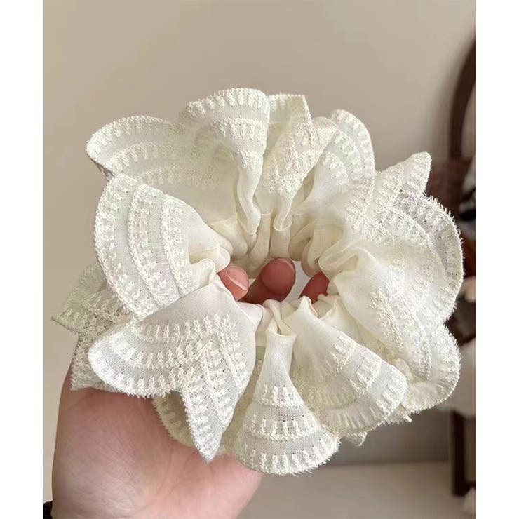 ボリュームレースシュシュ 韓国風ヘアゴム | SUNSHINE CLOSET | 詳細画像16 