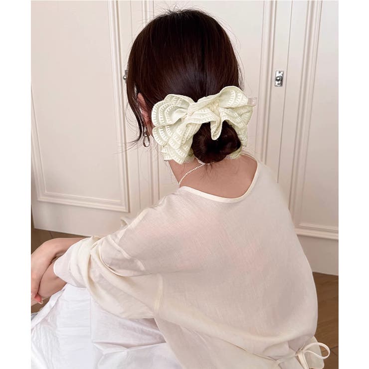 ボリュームレースシュシュ 韓国風ヘアゴム | SUNSHINE CLOSET | 詳細画像8 