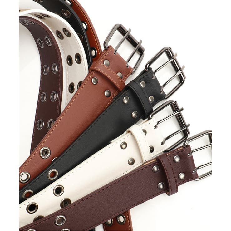 ダブルピンベルト PUレザーハトメベルト | SUNSHINE CLOSET | 詳細画像14 