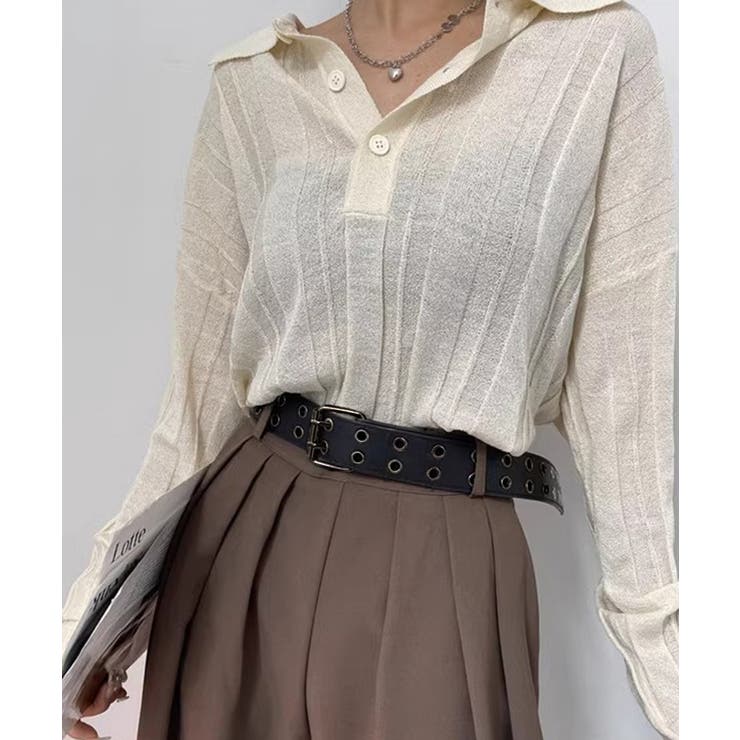 ダブルピンベルト PUレザーハトメベルト | SUNSHINE CLOSET | 詳細画像4 