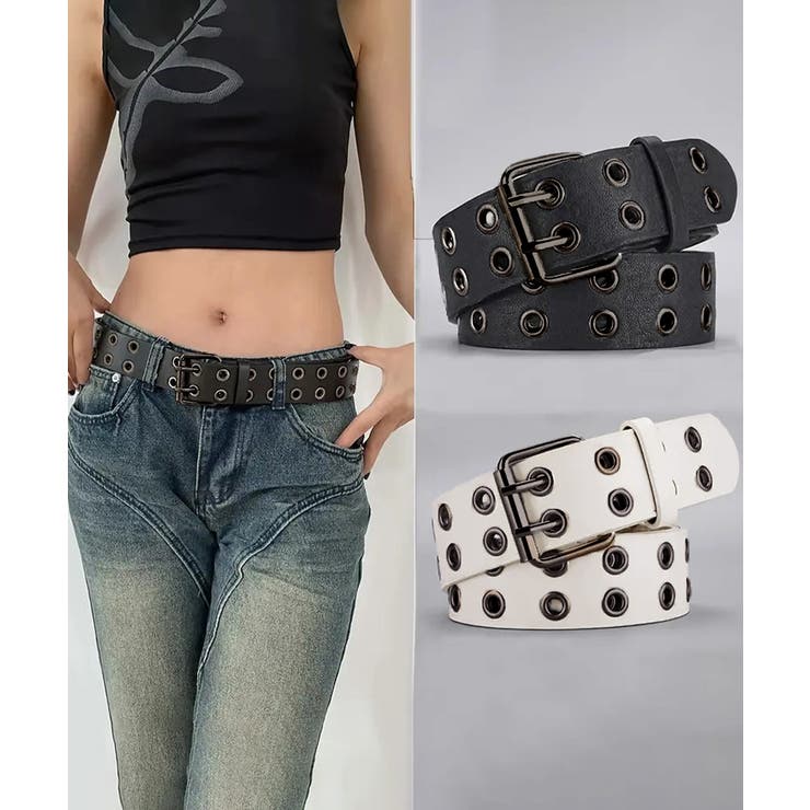 ダブルピンベルト PUレザーハトメベルト | SUNSHINE CLOSET | 詳細画像8 