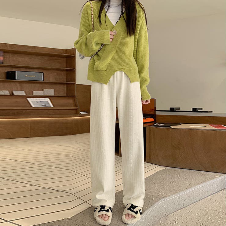 ワイドパンツ レディース韓国ニットパンツ | SUNSHINE CLOSET | 詳細画像10 