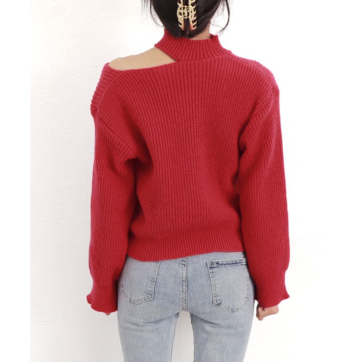 ショート丈 ニットトップスレディース秋冬 | SUNSHINE CLOSET | 詳細画像14 