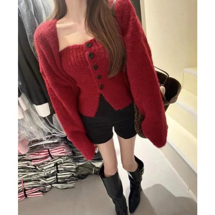 ニットアンサンブルベアトップニットカーデ | SUNSHINE CLOSET | 詳細画像11 