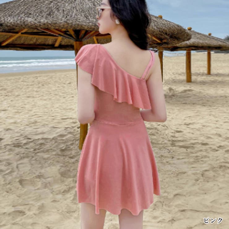 ワンショルダーワンピース水着 体型カバー | SUNSHINE CLOSET | 詳細画像7 