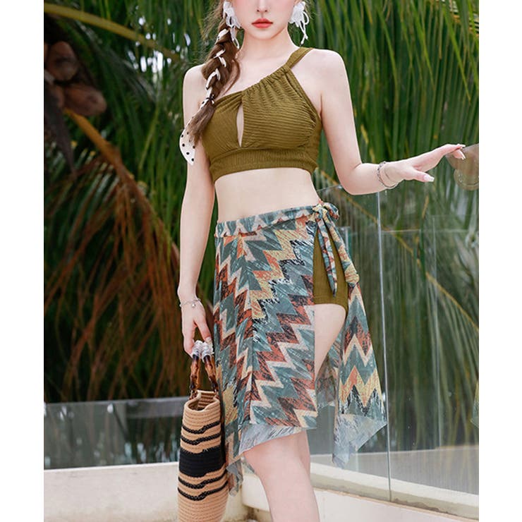 レディース 水着3点セット 盛れるみずぎ | SUNSHINE CLOSET | 詳細画像1 