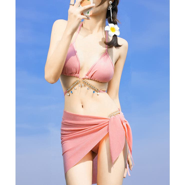 ビキニ セクシー水着3点セットレディース[品番：AGCW0005620