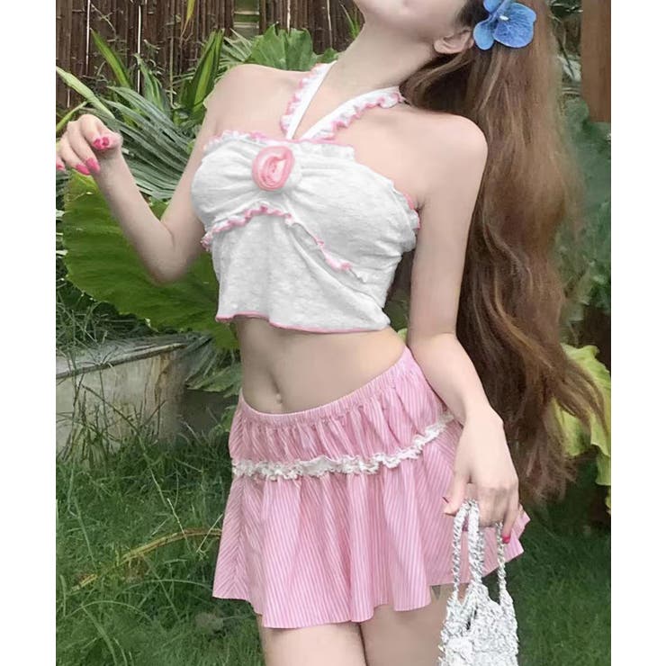 大人可愛い水着レディース セパレート水着 ホルターネック水着背中見せ | SUNSHINE CLOSET | 詳細画像11 