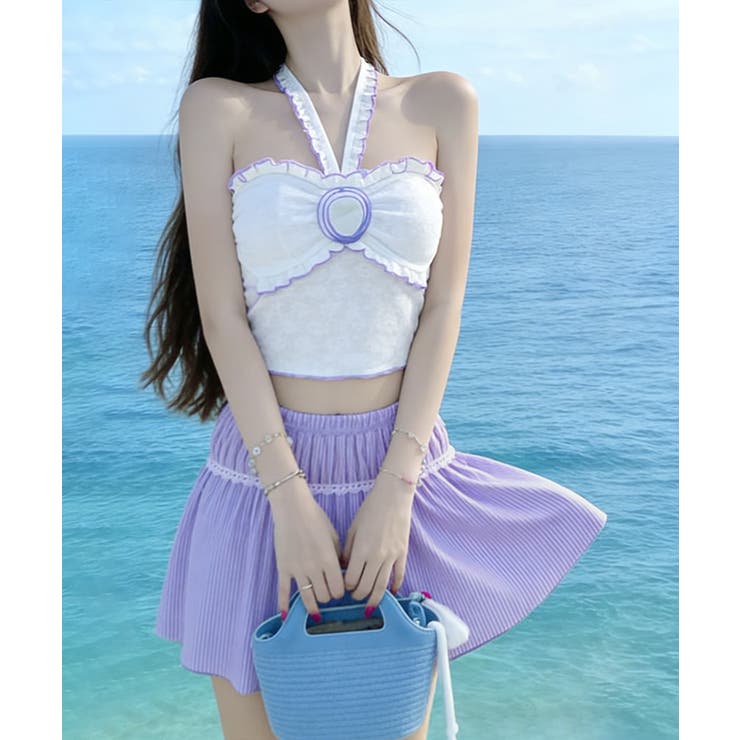 大人可愛い水着レディース セパレート水着 ホルターネック水着背中見せ | SUNSHINE CLOSET | 詳細画像15 