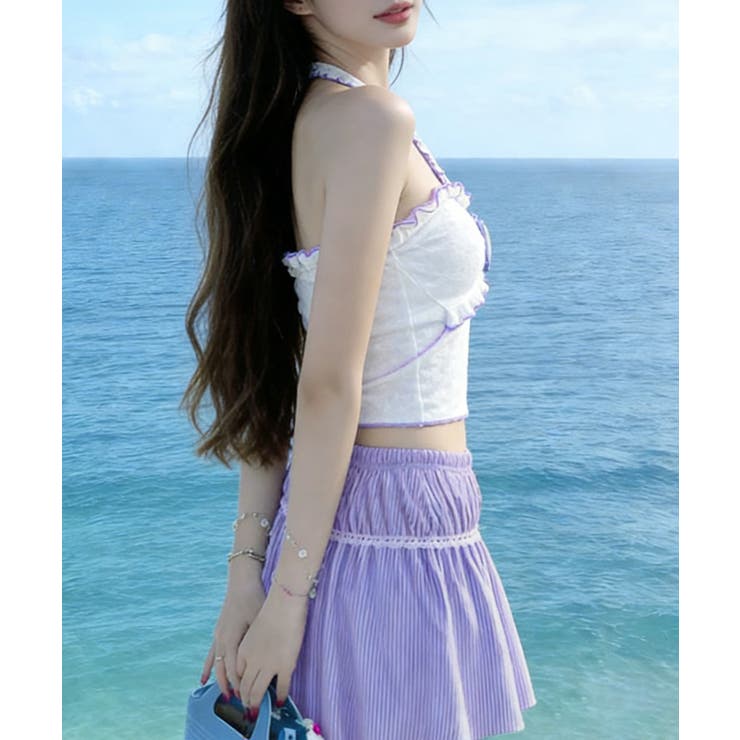 大人可愛い水着レディース セパレート水着 ホルターネック水着背中見せ | SUNSHINE CLOSET | 詳細画像16 