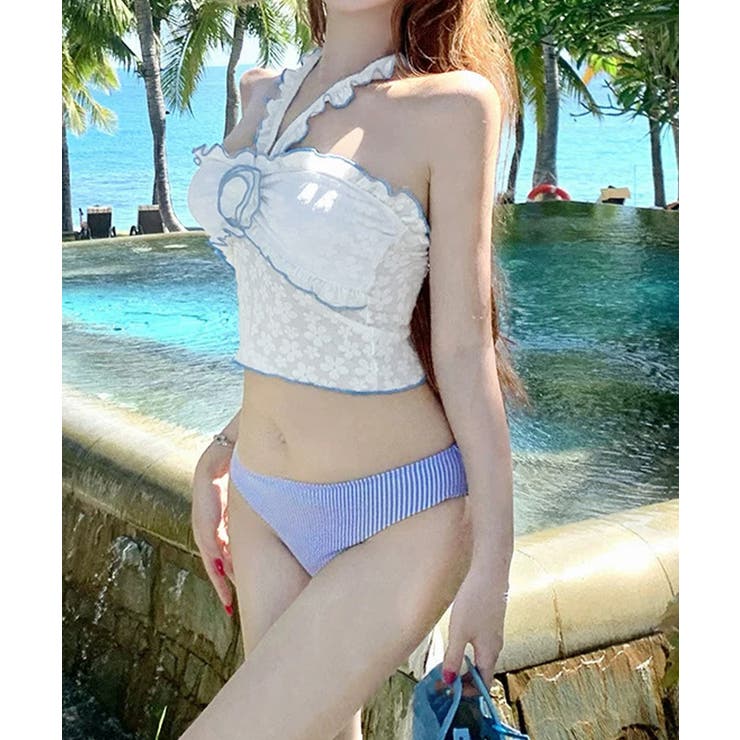 大人可愛い水着レディース セパレート水着 ホルターネック水着背中見せ | SUNSHINE CLOSET | 詳細画像4 