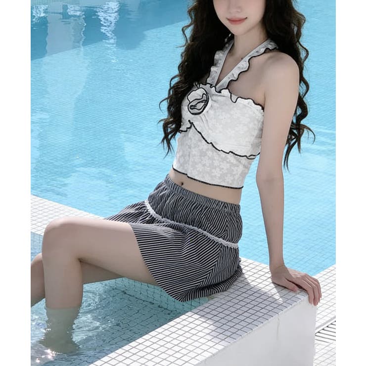 大人可愛い水着レディース セパレート水着 ホルターネック水着背中見せ | SUNSHINE CLOSET | 詳細画像8 