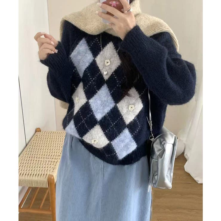 花モチーフ トラッド ニットトップス | SUNSHINE CLOSET | 詳細画像15 