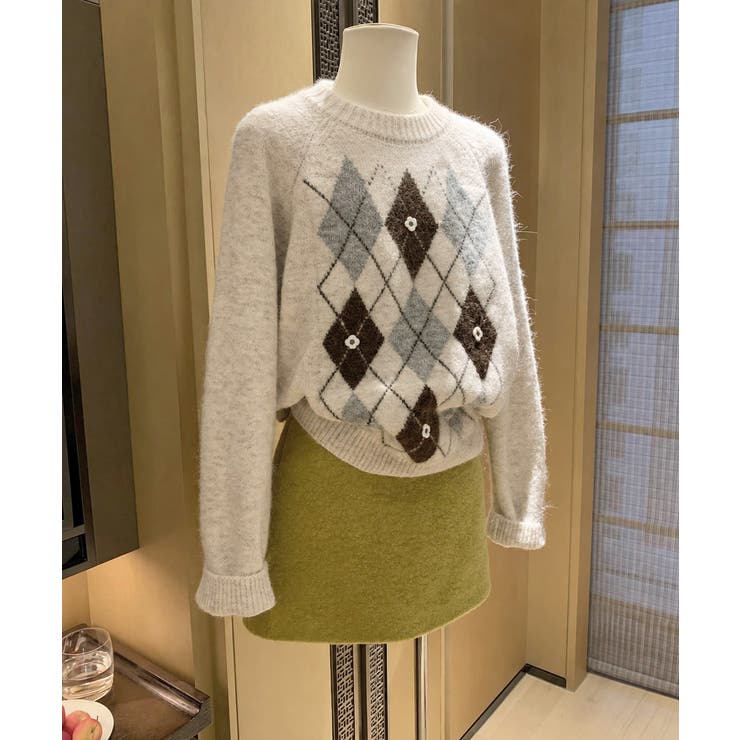 花モチーフ トラッド ニットトップス | SUNSHINE CLOSET | 詳細画像24 