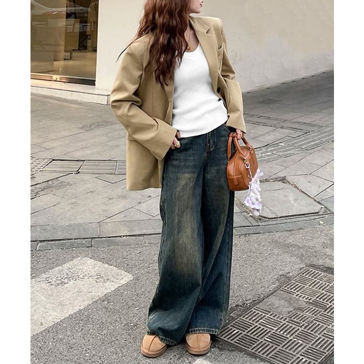 裏起毛ニットトップス Vネックリブニット | SUNSHINE CLOSET | 詳細画像14 