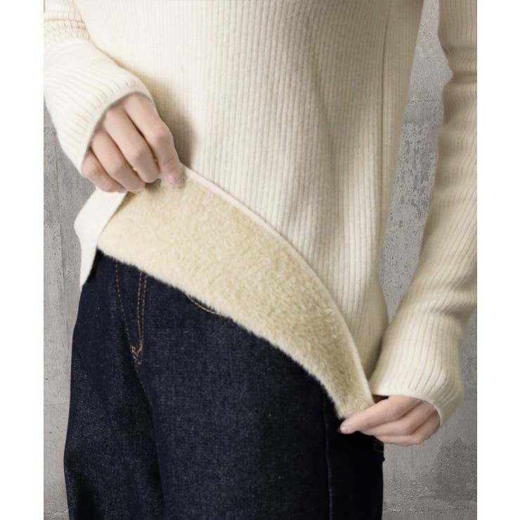 裏起毛ニットトップス Vネックリブニット | SUNSHINE CLOSET | 詳細画像20 