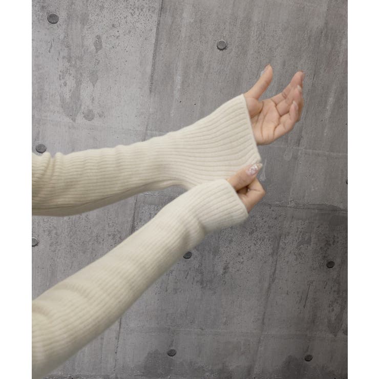 裏起毛ニットトップス Vネックリブニット | SUNSHINE CLOSET | 詳細画像21 