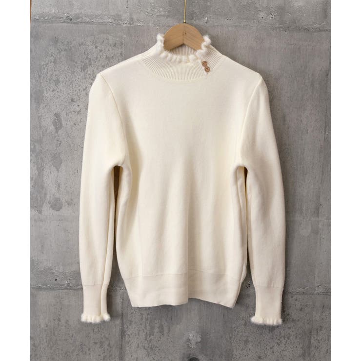 裏起毛 ハイネックニットトップスフリル襟 | SUNSHINE CLOSET | 詳細画像21 