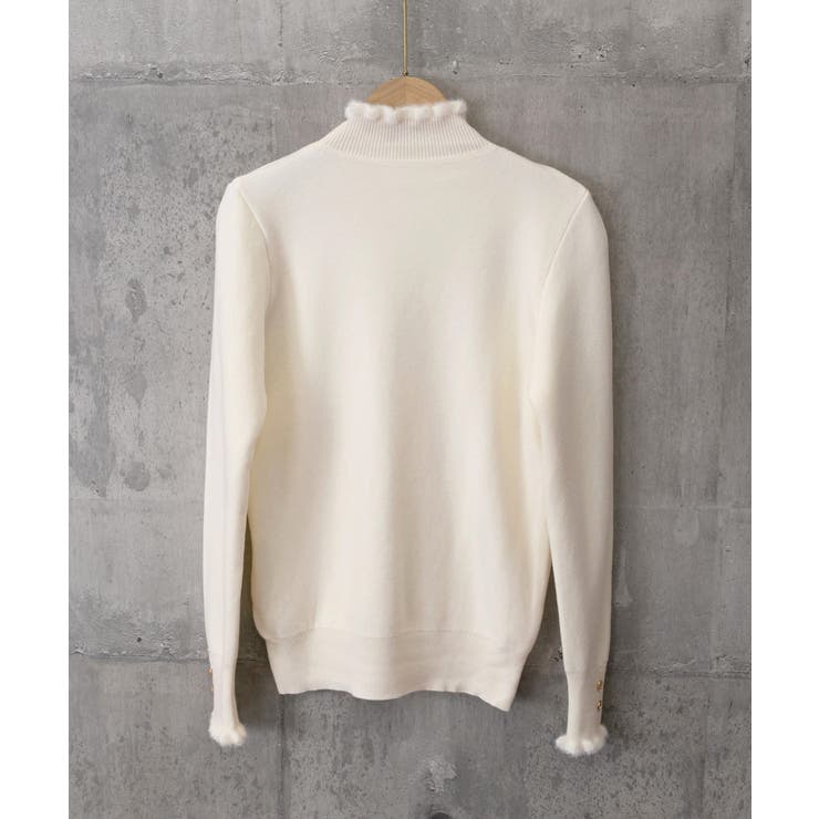 裏起毛 ハイネックニットトップスフリル襟 | SUNSHINE CLOSET | 詳細画像22 