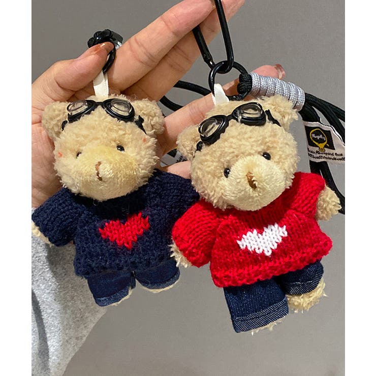 カップル くまのぬいぐるみ キーリング | SUNSHINE CLOSET | 詳細画像3 