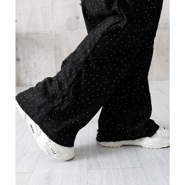 蝶柄ワイドパンツ ダメージロングパンツ夏 | SUNSHINE CLOSET | 詳細画像21 