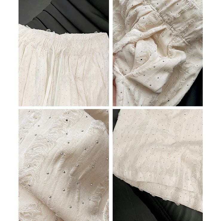 蝶柄ワイドパンツ ダメージロングパンツ夏 | SUNSHINE CLOSET | 詳細画像34 