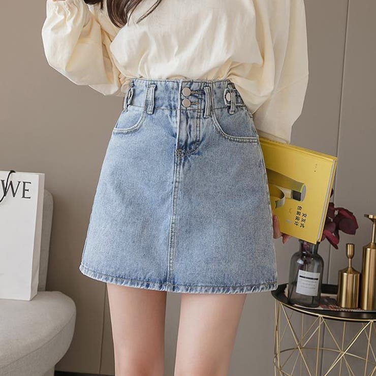 デニムスカート レディース ミニスカート[品番：AGCW0003716