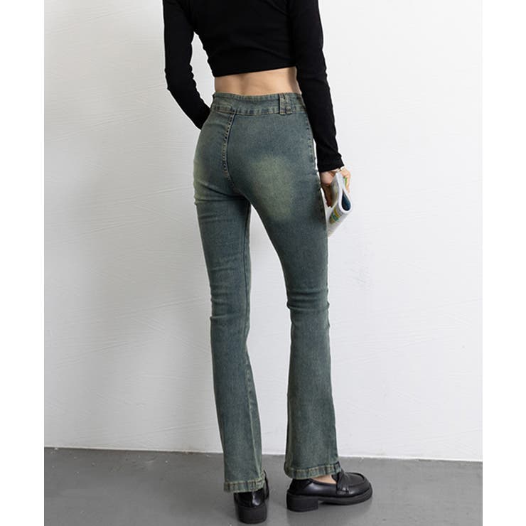 レトロ セミフレアデニムパンツレディース | SUNSHINE CLOSET | 詳細画像19 