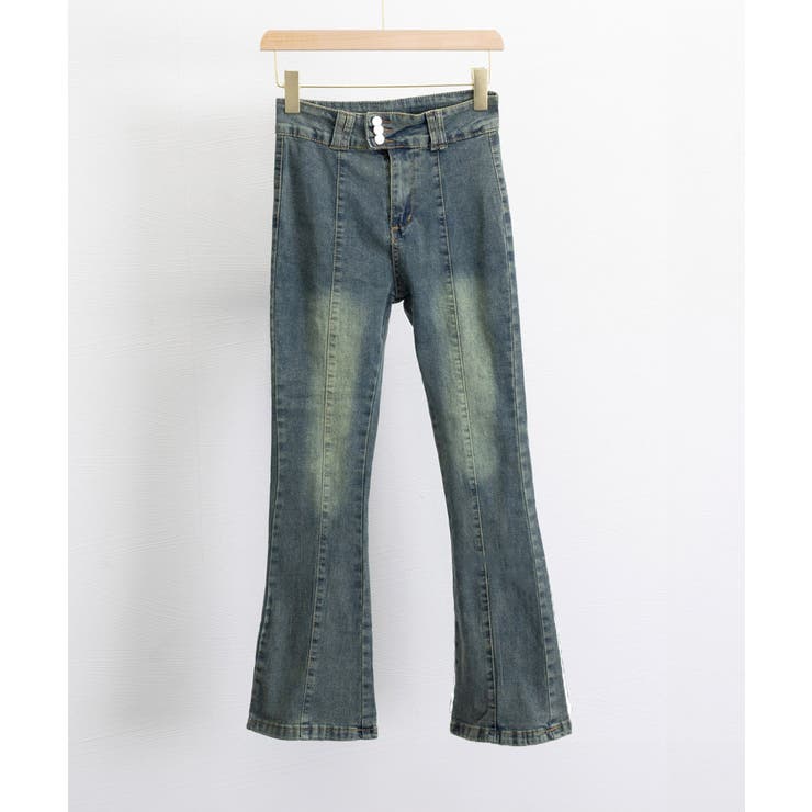 レトロ セミフレアデニムパンツレディース | SUNSHINE CLOSET | 詳細画像20 