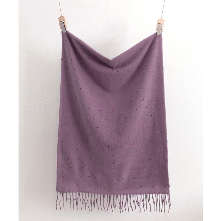 ドット柄 大判マフラーフリンジストール冬 | SUNSHINE CLOSET | 詳細画像34 