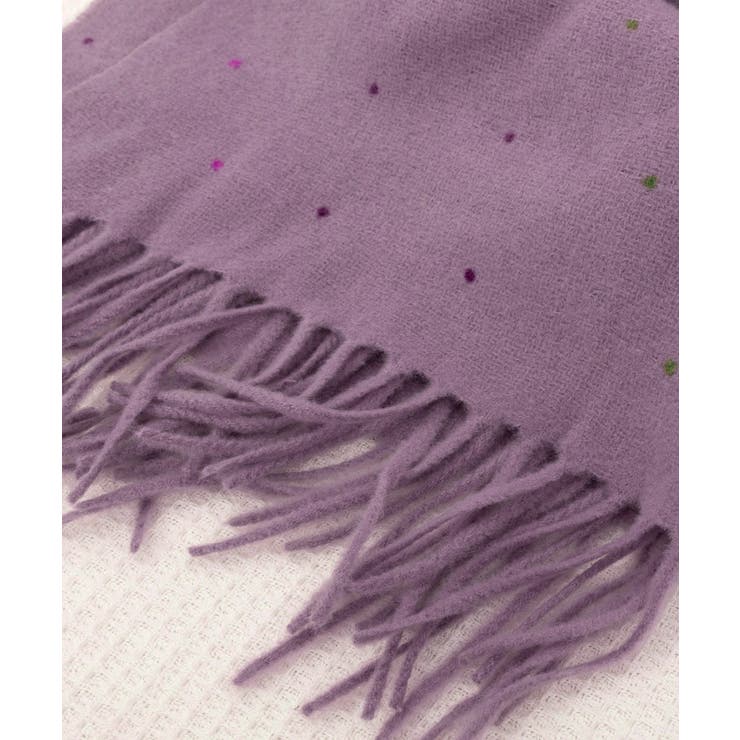 ドット柄 大判マフラーフリンジストール冬 | SUNSHINE CLOSET | 詳細画像35 