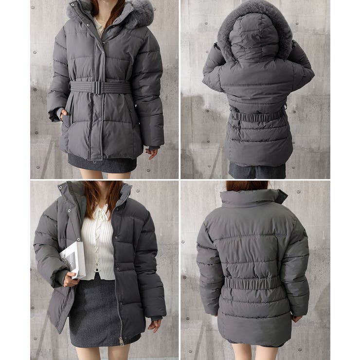 フーディーダウンジャケット 中綿アウター | SUNSHINE CLOSET | 詳細画像18 