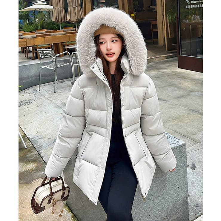 フーディーダウンジャケット 中綿アウター | SUNSHINE CLOSET | 詳細画像3 