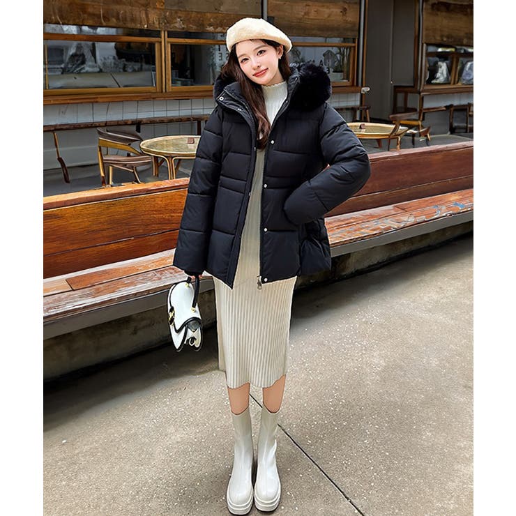 フーディーダウンジャケット 中綿アウター | SUNSHINE CLOSET | 詳細画像6 