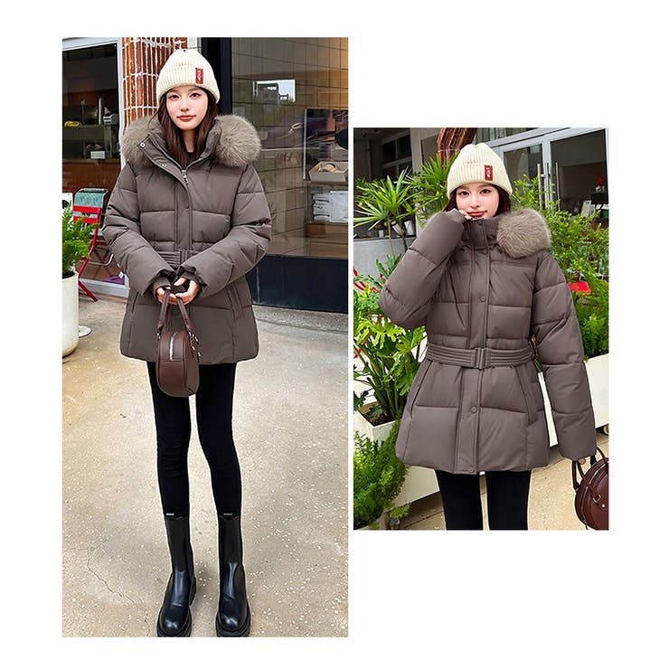 フーディーダウンジャケット 中綿アウター | SUNSHINE CLOSET | 詳細画像8 